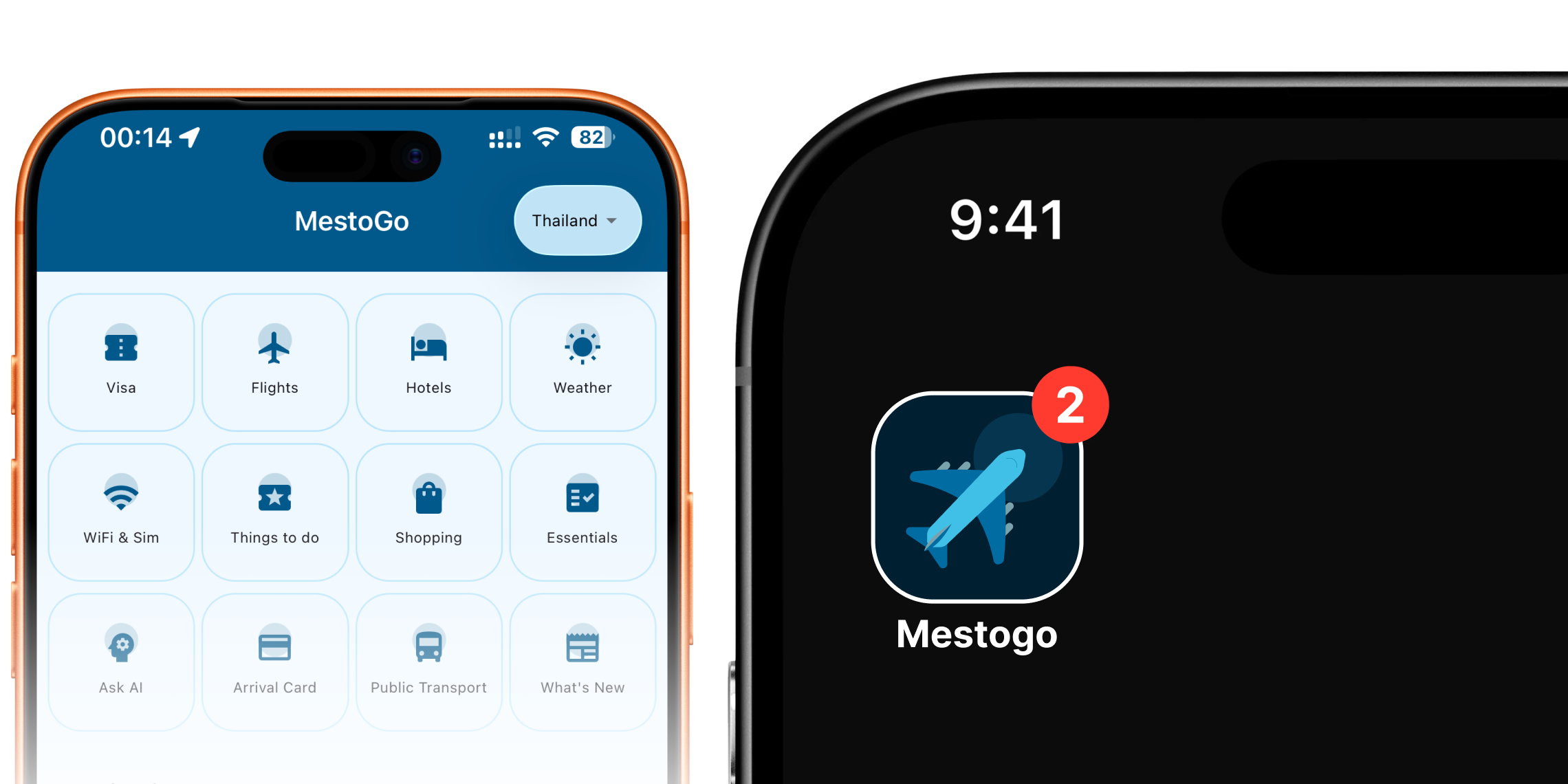 Mestogo product screens