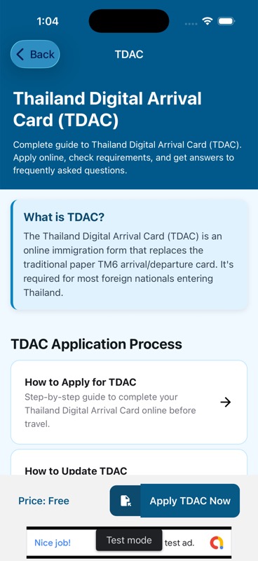 MestoGo Thailand Digital Arrival Card guide